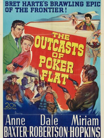 The Outcasts of Poker Flat, Anne Baxter,Dale Robertson,Miriam Hopkins,Cameron Mitchell,Craig Hill,Barbara Bates,Billy Lynn,Dick Rich,Tom Greenway,Harry Carter