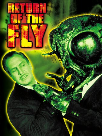 Return of the Fly, Vincent Price,Brett Halsey,David Frankham,John Sutton,Dan Seymour,Danielle De Metz,Janine Graudel,Richard Flato,Florence Storm,Pat O'Hara