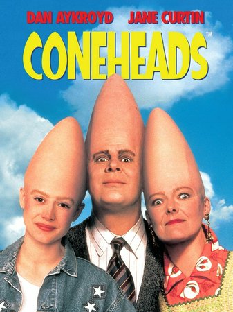 Coneheads, Dan Aykroyd,Jane Curtin,Michelle Burke,Michael McKean,Chris Farley,David Spade,Jason Alexander,Lisa Jane Persky,Jan Hooks,Michael Richards