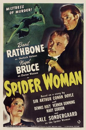 Sherlock Holmes in the Spider Woman, Basil Rathbone,Nigel Bruce,Gale Sondergaard,Dennis Hoey,Vernon Downing,Alec Craig,Arthur Hohl,Stanley Logan,Donald Stuart,John Roche