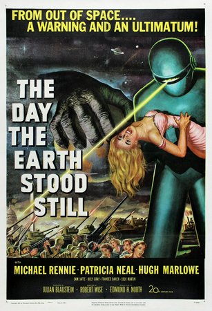 The Day the Earth Stood Still, Michael Rennie,Patricia Neal,Hugh Marlowe,Sam Jaffe,Billy Gray,Frances Bavier,Lock Martin,Drew Pearson,Frank Conroy,Carleton Young