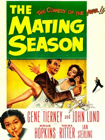 The Mating Season, Thelma Ritter,Gene Tierney,John Lund,Miriam Hopkins,Jan Sterling,Larry Keating,James Lorimer,Gladys Hurlbut,Cora Witherspoon,Malcolm Keene