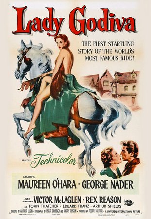 Lady Godiva, Maureen O'Hara,George Nader,Victor McLaglen,Rex Reason,Eduard Franz,Leslie Bradley,Torin Thatcher,Arthur Gould-Porter,Robert Warwick,Grant Withers