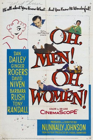 Oh, Men! Oh, Women!, David Niven,Dan Dailey,Ginger Rogers,Tony Randall,Barbara Rush,Natalie Schafer,Rachel Stephens,John Wengraf,Cheryll Clarke,Charles Davis