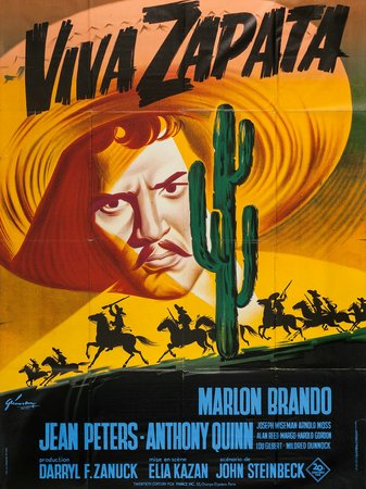 Viva Zapata!, Marlon Brando,Jean Peters,Anthony Quinn,Joseph Wiseman,Arnold Moss,Alan Reed,Margo,Harold Gordon,Lou Gilbert,Mildred Dunnock
