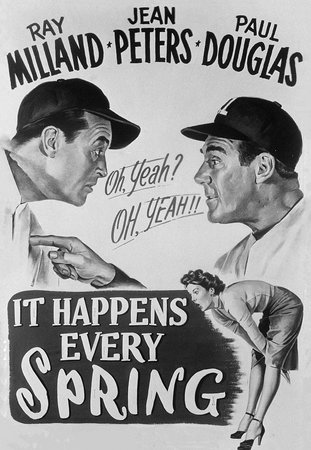 It Happens Every Spring, Ray Milland,Jean Peters,Paul Douglas,Ed Begley,Ted de Corsia,Ray Collins,Jessie Royce Landis,Alan Hale Jr.,William Murphy,William E. Green