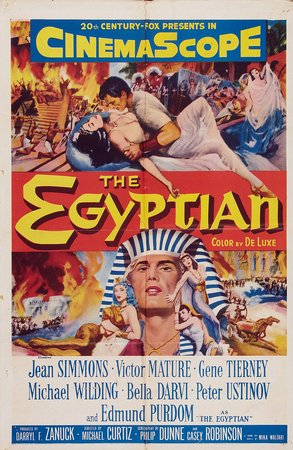 The Egyptian, Edmund Purdom,Jean Simmons,Victor Mature,Gene Tierney,Michael Wilding,Bella Darvi,Peter Ustinov,Judith Evelyn,Henry Daniell,John Carradine