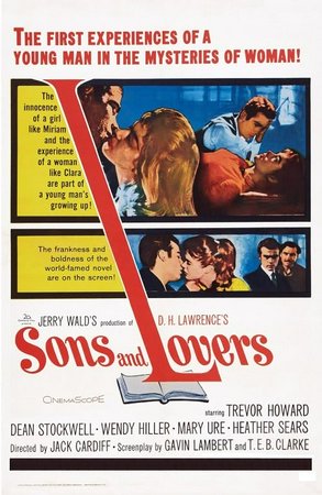 Sons and Lovers, Dean Stockwell,Trevor Howard,Wendy Hiller,Mary Ure,Heather Sears,William Lucas,Donald Pleasence,Conrad Phillips,Ernest Thesiger,Rosalie Crutchley