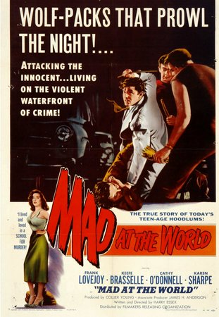 Mad at the World, Keefe Brasselle,Frank Lovejoy,Cathy O'Donnell,Karen Sharpe,Stanley Clements,Paul Bryar,Paul Dubov,James Delgado,Joe Turkel,Joseph Turkel